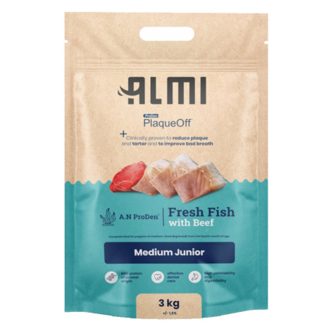 ALMI Medium Junior granule pre šteňatá 1 ks, Hmotnosť balenia (g): 3 kg