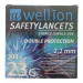 Wellion SAFETYLANCETS 23G - Lanceta bezpečnostná