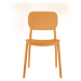 Okrovožlté plastové jedálenské stoličky v súprave 4 ks Cheer – Leitmotiv