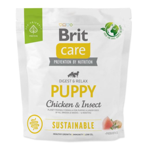 Krmivo Brit Care Dog Sustainable Puppy Chicken & Insoct 1kg