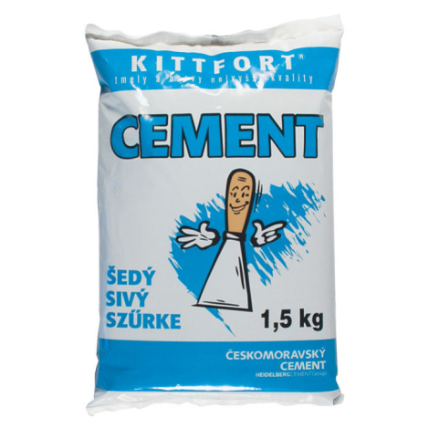 KITTFORT - Cement šedý šedá 1,5 kg