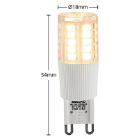 Žiarovka Arcchio LED s kolíkovou päticou, G9, 4,5 W, číra, 2 700 K