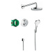 Sprchová batéria Hansgrohe Ecostat vrátane podomietkového telesa chróm 27295000