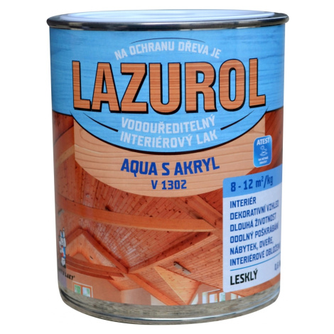 Lazurol Lak na drevo lesklý Aqua S Akryl V1302, 600 g