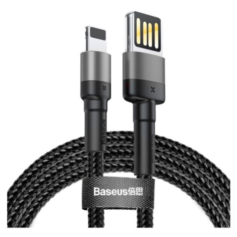 Baseus Cafule Lightning Double Sided USB kábel (2.4A) sivý/čierny