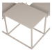 Béžový kovový konferenčný stolík 70x70 cm Mida – WOOOD