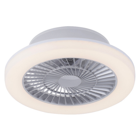 Dizajnový stropný ventilátor sivý vrátane LED - Maki Paul Neuhaus