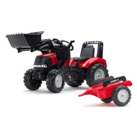 Falk Šliapací traktor 996AM Case IH Puma 240CVX s nakladačom a vlečkou