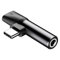 Audio a nabíjací adaptér 2v1, rozdeľovač, USB Type-C - nabíjačka USB Type-C + prevodník 3,5 mm j