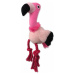 Hračka Dog Fantasy Silent Squeak plameniak ružový 27cm