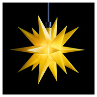 LED hviezda, exteriér 18-cípa Ø 12 cm batéria žltá