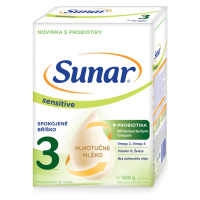 SUNAR Sensitive 3 pokračovacie dojčenské mlieko 12m+ 500 g