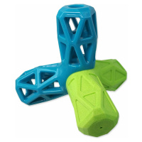 Hračka Dog Fantasy geometrická pískacia modro-zelená 12,9x1,2x10,2cm