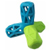 Hračka Dog Fantasy geometrická pískacia modro-zelená 12,9x1,2x10,2cm