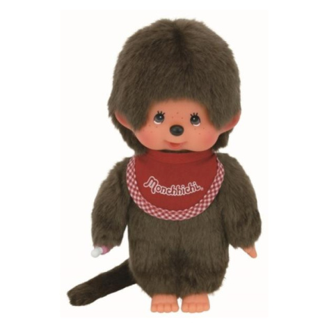 Monchhichi Mončiči chlapec s červeným podbradníkom 20cm