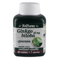 MEDPHARMA Ginkgo biloba 30 mg + guarana 67 tabliet