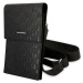 Univerzálne puzdro Karl Lagerfeld na smartfón KLWBSAMSMK Saffiano Monogram Wallet Phone Bag Blac