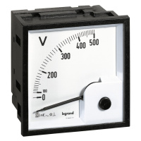 voltmeter analógový 68x68 500V (Legrand)