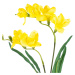 Umelá kvetina Frézia žltá, 57 cm