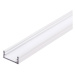 Profil LED Al, 14,4x6,6x1000mm plochý, bez krytu, biela, PROFILO J-W (Kanlux)