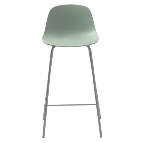 Furniria Dizajnová barová stolička Jensen matná zelená