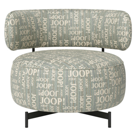 Joop! DIZAJNOVÉ KRESLO, textil, modrá, zelená