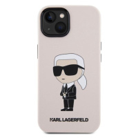 Silikónové puzdro Karl Lagerfeld na Apple iPhone 15 KLHCP15SSNIKBCP Liquid Silicone Ikonik NFT r