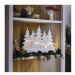 Dřevěná LED dekorace Wioska s časovačem 31 cm teplá bílá
