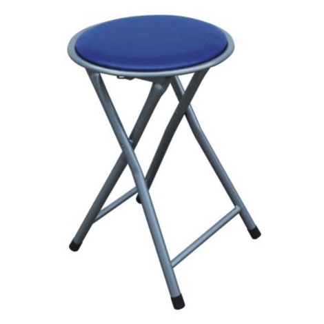 Skladací taburet/stolička, modrá, IRMA Tempo Kondela