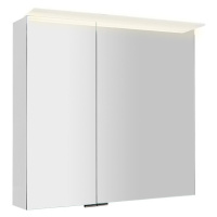 Sapho Sapho, LINEX galérka s LED osvetlením, 80x70x15cm, biela, LX080-0030