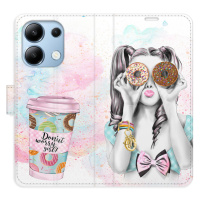 Flipové puzdro iSaprio - Donut Worry Girl - Xiaomi Redmi Note 13
