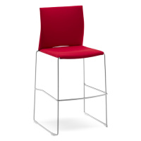 RIM - Barová stolička WEB 302 s čalúneným sedadlom a opierkou