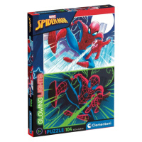 Clementoni - Svietiace puzzle Marvel: Spider-Man 104 dielikov