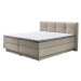 Sun garden Kontinentálna posteľ BOXSPRING PORTAGE BX2110 160x200 cm - béžová