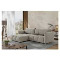 Livetastic ROZKLADACIA ROHOVÁ SEDAČKA, plast, textil, kompozitné drevo, mokka