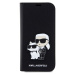 Karl Lagerfeld PU Saffiano Karl and Choupette NFT Book Puzdro pre iPhone 14 Black