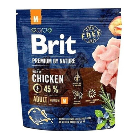 Brit Premium by Nature dog Adult M 1kg