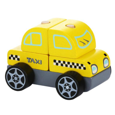 CUBIKA 13159 Taxi vozidlo - drevená skladačka 5 dielov