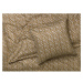 Obliečky na jednolôžko z bavlneného saténu v horčicovej farbe 140x200 cm Pleasantly - JUNA