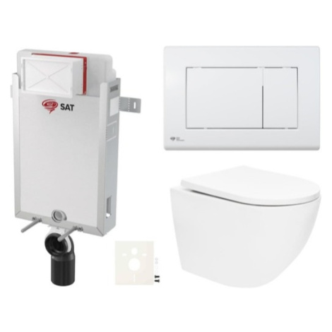 Závesný WC set na zamurovanie SAT SIKOSZTOR6720