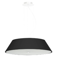 Čierne závesné svietidlo so skleneným tienidlom ø 60 cm Hektor - Nice Lamps
