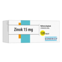 GENERICA Zinok 15 mg tbl 120