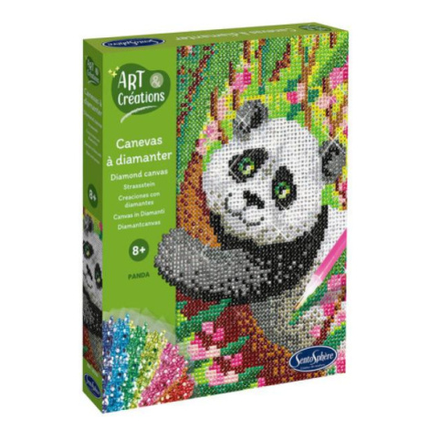 Vykladanie z diamantov Panda