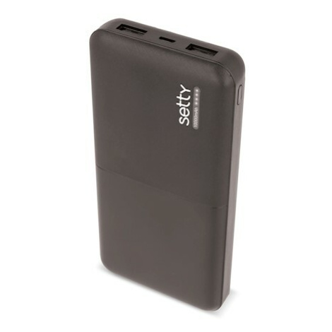 SETTY GSM043160 CIERNA POWERBANKA 10000MAH 5V