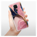 Odolné silikónové puzdro iSaprio - Pink Blue Leaves - Xiaomi Redmi Note 9