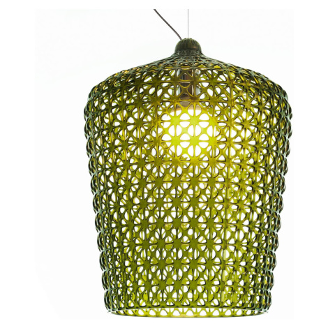 Kartell Kabuki – dizajnérska závesná lampa zelená