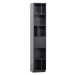 Čierna modulárna knižnica z borovicového dreva 40x210 cm Finca – WOOOD