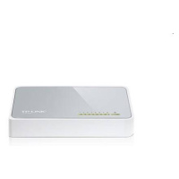 tp-link TL-SF1008D, 8 port mini Desktop Switch, 8x 10/100M RJ45 ports, plastic case