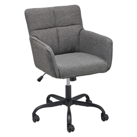 MID.YOU OTOČNÁ STOLIČKA, vzhľad ľanu, tmavosivá