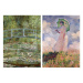 Puzzle Claude Monet - The Water-Lily Pond - Woman with Parasol Turned to the Left Educa 2x1000 d